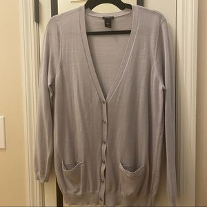 Silver/Gray Cardigan, Ann Taylor